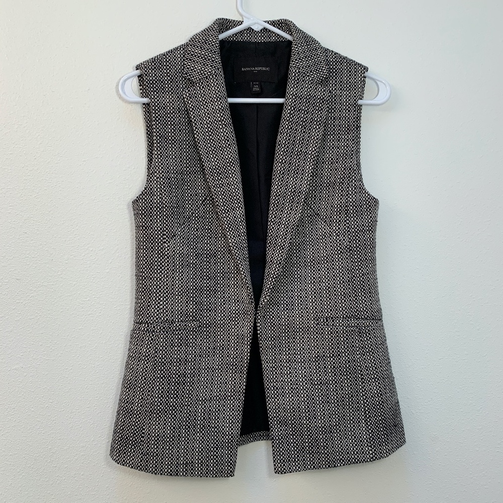 Banana Republic Women Vest Blazer Sz XS petite